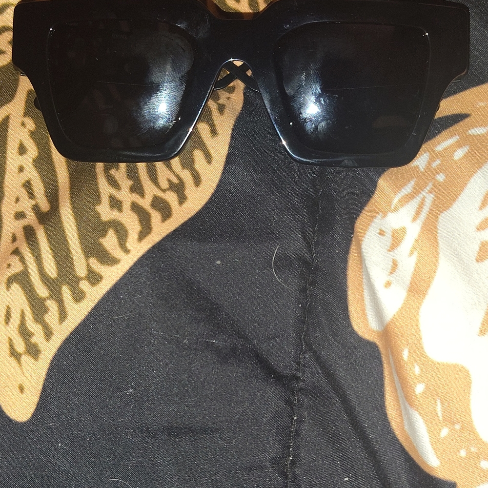 Versace Black Glasses Elegant Accessories